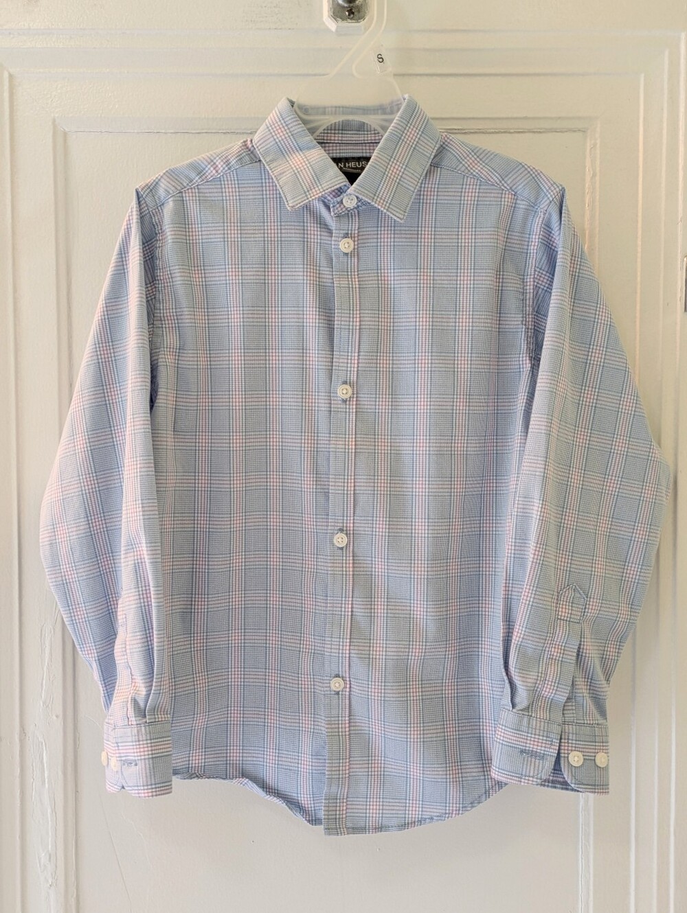 Van Heusen Boys' Pastel Plaid Button-up Shirt